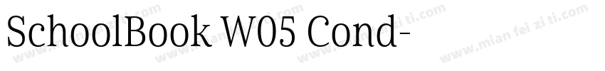 SchoolBook W05 Cond字体转换